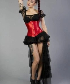 Burleska Candy Underbust Steel Boned Waist Training Corset In Satin -GOTHIC SKIRTS Shop candy underbust steel boned waist training corset in satin burleska 4 300x