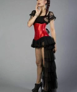 Burleska Candy Underbust Steel Boned Waist Training Corset In Satin -GOTHIC SKIRTS Shop candy underbust steel boned waist training corset in satin burleska 6 300x