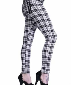 Banned Check Skinny Jeans -GOTHIC SKIRTS Shop check skinny jeans banned 4 300x