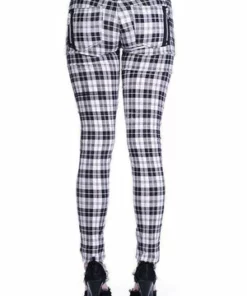 Banned Check Skinny Jeans -GOTHIC SKIRTS Shop check skinny jeans banned 5 300x