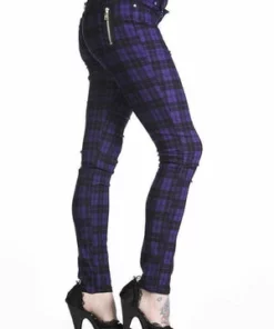 Banned Check Skinny Jeans -GOTHIC SKIRTS Shop check skinny jeans banned 6 300x