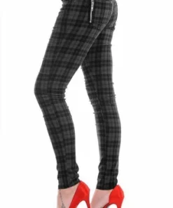 Banned Check Skinny Jeans -GOTHIC SKIRTS Shop check skinny jeans banned 7 300x