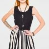 Jawbreaker Circ Le Soir Striped Skater Dress -GOTHIC SKIRTS Shop circ le soir striped skater dress jawbreaker 300x