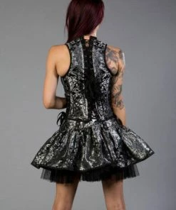 Burleska Circus Underbust Halter Corset In King Brocade -GOTHIC SKIRTS Shop circus underbust halter corset in king brocade burleska 5 300x