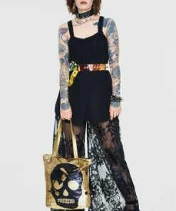 Jawbreaker Crepe Fashion Top -GOTHIC SKIRTS Shop crepe fashion top jawbreaker 4 300x