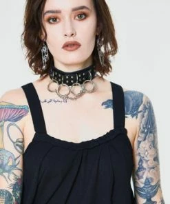 Jawbreaker Crepe Fashion Top -GOTHIC SKIRTS Shop crepe fashion top jawbreaker 5 300x