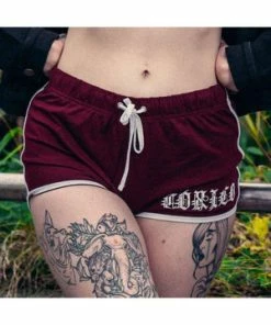 Toxico Death From Below Retro Shorts -GOTHIC SKIRTS Shop death from below retro shorts toxico 4 300x