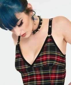 Jawbreaker Disgraced Tartan Mini Dress -GOTHIC SKIRTS Shop disgraced tartan mini dress dra 9454 04.969 300x