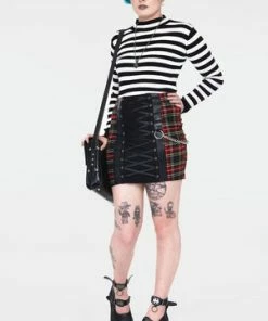 Jawbreaker Disgraced Tartan Tube Skirt -GOTHIC SKIRTS Shop disgraced tartan tube skirt ska 3736 02.991 300x