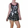 Dr Faust Disturbed Print Celestial Black Mini Dress - Aurora -GOTHIC SKIRTS Shop disturbed print celestial black mini dress aurora dr faust 300x
