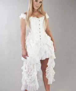 Burleska Duchess Overbust Corset With Straps In Scroll Brocade -GOTHIC SKIRTS Shop duchess overbust corset with straps in scroll brocade burleska 4 300x