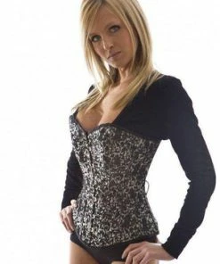 Burleska Elegant Overbust Corset In Brocade -GOTHIC SKIRTS Shop elegant overbust corset in brocade burleska 7 300x