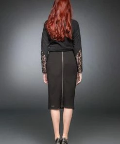 Queen Of Darkness Elegant Pencil-Skirt -GOTHIC SKIRTS Shop elegant pencil skirt queen of darkness 2 300x