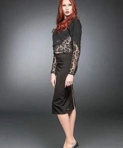 Queen Of Darkness Elegant Pencil-Skirt -GOTHIC SKIRTS Shop elegant pencil skirt queen of darkness 3 300x