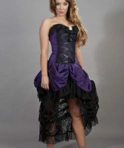 Burleska Elizabeth Vintage Corset Dress In Taffeta -GOTHIC SKIRTS Shop elizabeth vintage corset dress in taffeta burleska 5 300x