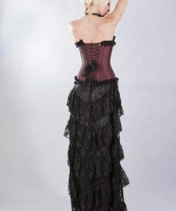 Burleska Elizium Overbust Corset In Taffeta -GOTHIC SKIRTS Shop elizium overbust corset in taffeta burleska 13 300x