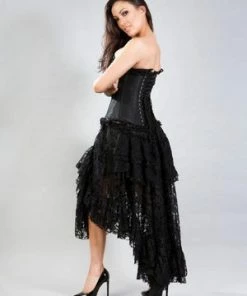 Burleska Elizium Overbust Corset In Taffeta -GOTHIC SKIRTS Shop elizium overbust corset in taffeta burleska 4 300x