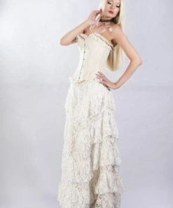 Burleska Elizium Overbust Corset In Taffeta -GOTHIC SKIRTS Shop elizium overbust corset in taffeta burleska 5 300x