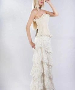 Burleska Elizium Overbust Corset In Taffeta -GOTHIC SKIRTS Shop elizium overbust corset in taffeta burleska 6 300x