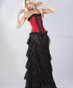 Burleska Elizium Overbust Corset In Taffeta -GOTHIC SKIRTS Shop elizium overbust corset in taffeta burleska 9 300x