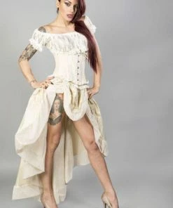 Burleska Elizium Steel Boned Underbust Corset In Taffeta -GOTHIC SKIRTS Shop elizium steel boned underbust corset in taffeta burleska 16 300x