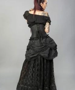 Burleska Elizium Steel Boned Underbust Corset In Taffeta -GOTHIC SKIRTS Shop elizium steel boned underbust corset in taffeta burleska 18 300x
