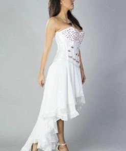 Burleska Elizium Victorian High Low Skirt In Chiffon -GOTHIC SKIRTS Shop elizium victorian high low skirt in chiffon burleska 5 300x