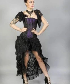 Burleska Emily Overbust Burlesque Corset In King Brocade -GOTHIC SKIRTS Shop emily overbust burlesque corset in king brocade burleska 3 300x