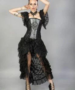 Burleska Emily Overbust Burlesque Corset In King Brocade -GOTHIC SKIRTS Shop emily overbust burlesque corset in king brocade burleska 5 300x