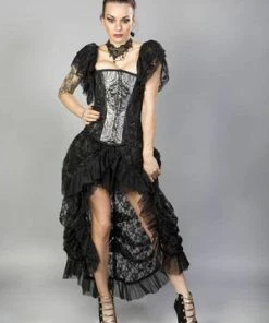 Burleska Emily Overbust Burlesque Corset In King Brocade -GOTHIC SKIRTS Shop emily overbust burlesque corset in king brocade burleska 7 300x