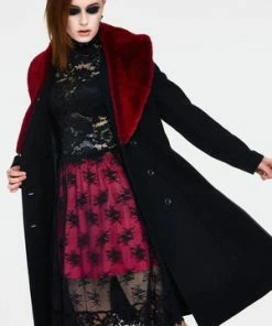 Jawbreaker Enchantress Coat With Red Faux Fur -GOTHIC SKIRTS Shop enchantress coat with red faux fur cta 1254 01.1465 300x