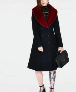 Jawbreaker Enchantress Coat With Red Faux Fur -GOTHIC SKIRTS Shop enchantress coat with red faux fur cta 1254 02.1465 300x