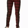 Banned Escaping Darkness Tartan Skinny Trouser -GOTHIC SKIRTS Shop escaping darkness tartan skinny trouser banned 300x