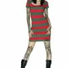 Dr Faust Freddy Krueger Style Red And Green Mini Dress - Aubrey -GOTHIC SKIRTS Shop freddy krueger style red and green mini dress aubrey dr faust 300x
