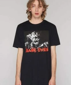 GOTHIC SKIRTS Shop -GOTHIC SKIRTS Shop game over t shirt unisex long clothing 2 300x