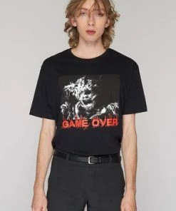 Long Clothing Game Over T-Shirt - Unisex -GOTHIC SKIRTS Shop game over t shirt unisex long clothing 3 300x