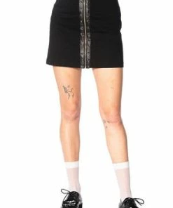 Banned Glam Goth Bodycon Skirt