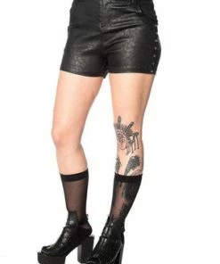 Banned Glam Goth Leo Shorts