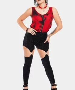 Jawbreaker Glam Rock Velvet Harness Leggings -GOTHIC SKIRTS Shop glam rock velvet harness leggings jawbreaker 3 300x