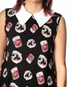 Banned Glampire Collar Dress -GOTHIC SKIRTS Shop glampire collar dress banned 3 300x