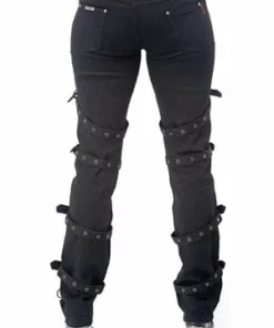 Queen Of Darkness Gothic Pants With Lacing And Buckles -GOTHIC SKIRTS Shop gothic pants with lacing and buckles queen of darkness 3 300x