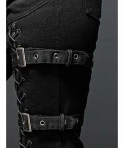 Queen Of Darkness Gothic Pants With Lacing And Buckles -GOTHIC SKIRTS Shop gothic pants with lacing and buckles queen of darkness 6 300x