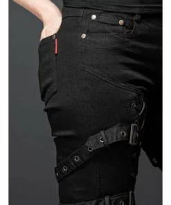 Queen Of Darkness Gothic Pants With Lacing And Buckles -GOTHIC SKIRTS Shop gothic pants with lacing and buckles queen of darkness 7 300x