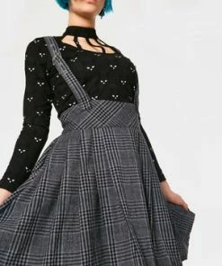 Jawbreaker Grey Days High Waisted Skirt -GOTHIC SKIRTS Shop grey days high waisted skirt ska 3404 01.864 300x