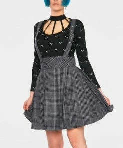 Jawbreaker Grey Days High Waisted Skirt -GOTHIC SKIRTS Shop grey days high waisted skirt ska 3404 02.864 300x