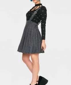 Jawbreaker Grey Days High Waisted Skirt -GOTHIC SKIRTS Shop grey days high waisted skirt ska 3404 03.864 300x