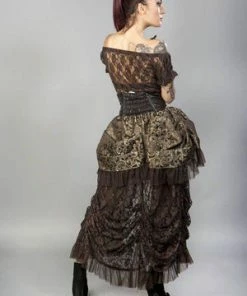 Burleska Gypsy Stretch Lace Vintage Top -GOTHIC SKIRTS Shop gypsy stretch lace vintage top burleska 6 300x