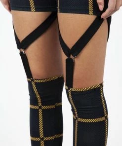 Jawbreaker Head In The Clouds Plaid Harness Leggings -GOTHIC SKIRTS Shop head in the clouds plaid harness leggings jawbreaker 5 300x