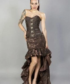 Burleska Helena Skirt In Satin & Lace Overlay 11 Burleska Helena Skirt In Satin & Lace Overlay -GOTHIC SKIRTS Shop helena skirt in satin lace overlay burleska 3 300x