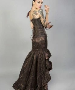 Burleska Helena Skirt In Satin & Lace Overlay 12 Burleska Helena Skirt In Satin & Lace Overlay -GOTHIC SKIRTS Shop helena skirt in satin lace overlay burleska 4 300x